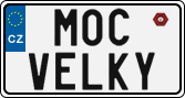 License plate of the Czech Republic, Vanity Plates