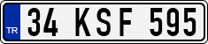 License plate of Turkey, Regular plates