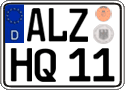 German license plate, Regular plates