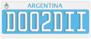 License plate of Argentina, Diplomatic