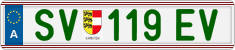 License plate of Austria, Regular plates