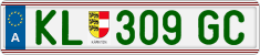 License plate of Austria, Regular plates