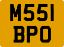 License plate of the United Kingdom, 1983 year system