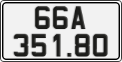 License plate of Vietnam, Cars