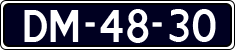 License plate of the Netherlands, Imported oldtimers (cars)
