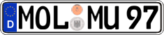 German license plate, Regular plates