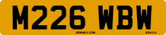 License plate of the United Kingdom, 1983 year system