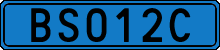 License plate of Sweden, Diplomatic