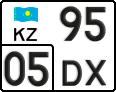 License plate Kazakhstan, Motorcycles (2012)