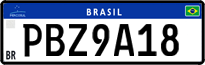 License plate of Brazil, Private owners (Mercosul)