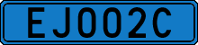 License plate of Sweden, Diplomatic