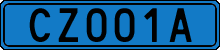 License plate of Sweden, Diplomatic