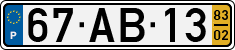 License plate of Portugal, Regular plates