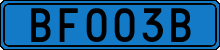 License plate of Sweden, Diplomatic