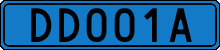 License plate of Sweden, Diplomatic