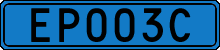 License plate of Sweden, Diplomatic