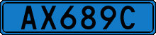 License plate of Sweden, Diplomatic