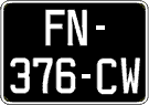 French license plate, SIV (oldtimers)