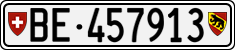 License plate of Switzerland, Cars
