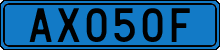 License plate of Sweden, Diplomatic