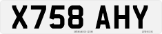 License plate of the United Kingdom, 1983 year system