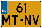 License plate of the Netherlands, Motorcycles
