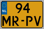License plate of the Netherlands, Motorcycles