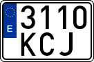 License plates of Spain, Ordinary (2000)