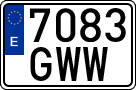 License plates of Spain, Ordinary (2000)