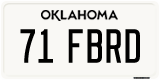 Oklahoma, Vanity Plates