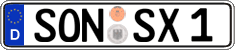 German license plate, Regular plates