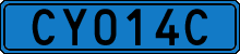 License plate of Sweden, Diplomatic