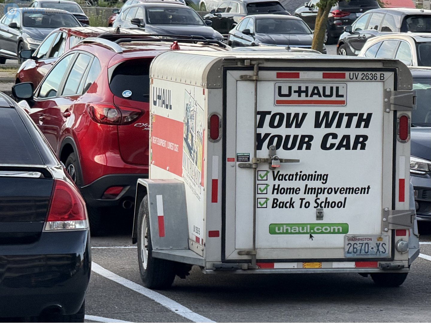 2670-XS, U-Haul 4' x 8' Cargo Trailer (UV) 