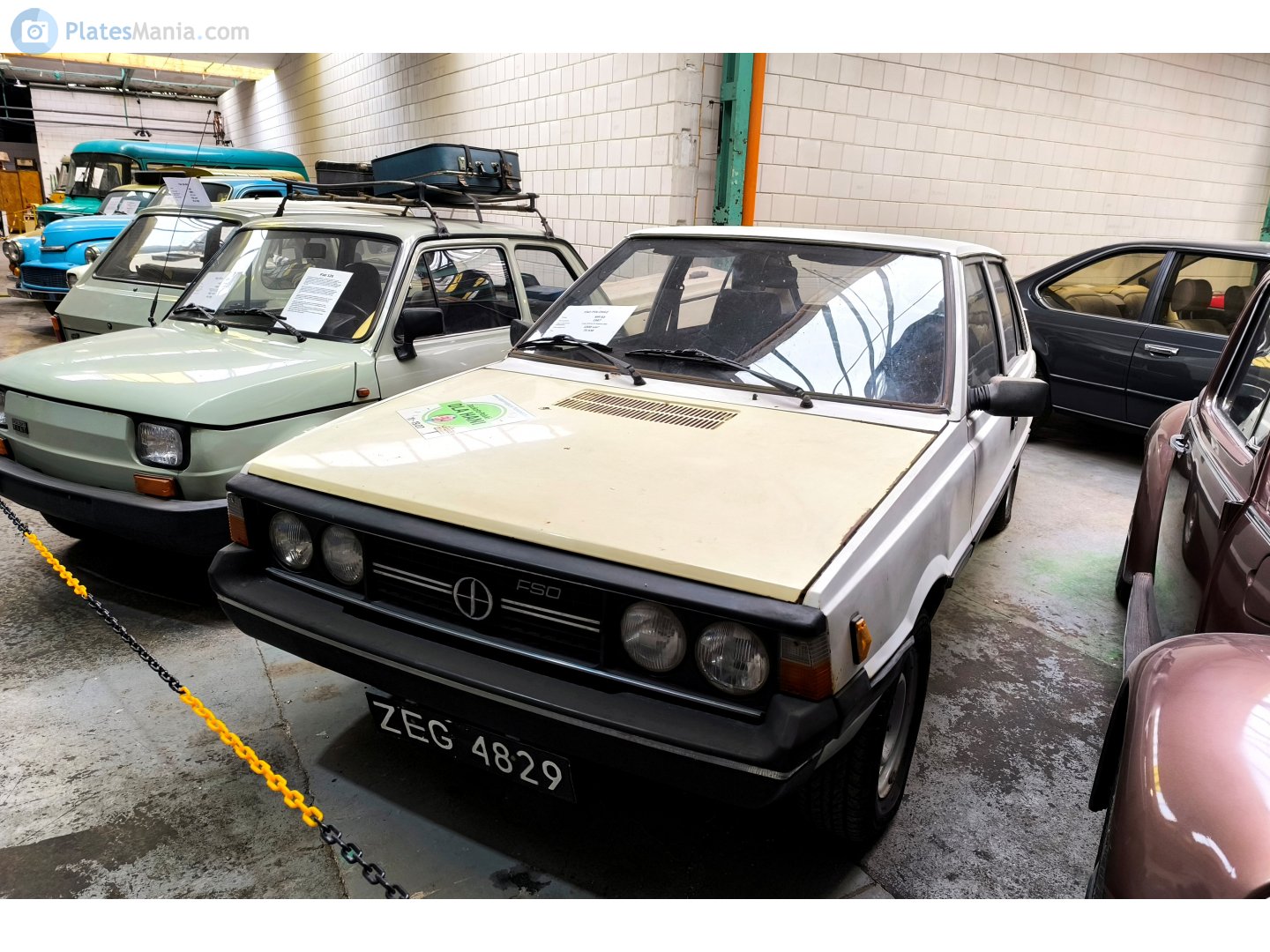 ZEG 4829, License plate without vehicle 