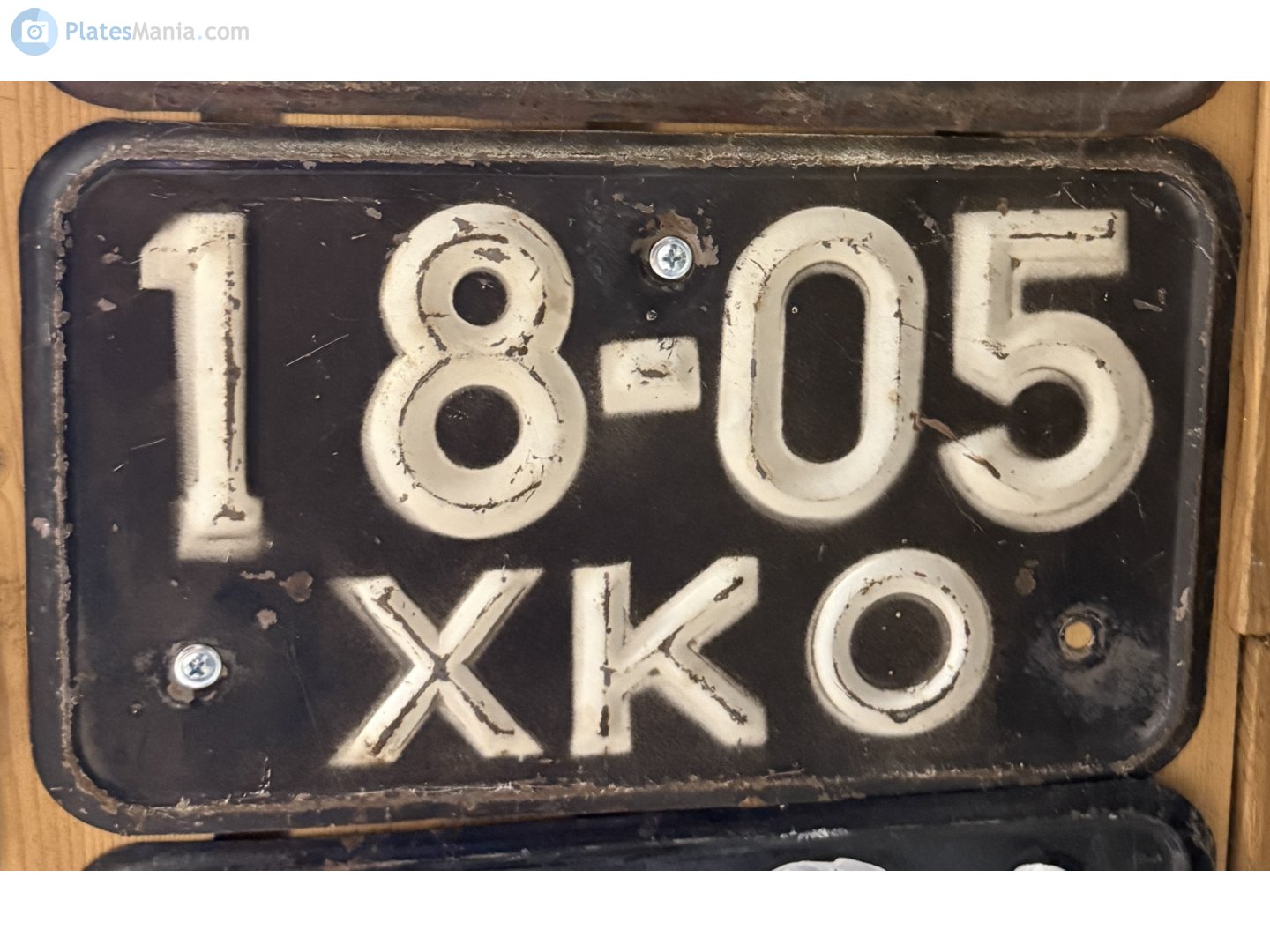 1805 ХКО, License plate without vehicle 