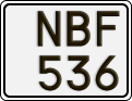 License plate of Sweden, Regular plates