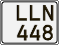 License plate of Sweden, Regular plates
