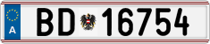 License plate of Austria, Official services and consulates