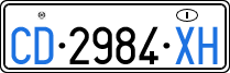 License plate of Italy, Diplomatic