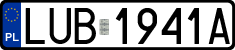 License plates of Poland, Regular car plates