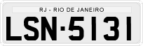 License plate of Brazil, Private owners (1990)