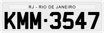 License plate of Brazil, Private owners (1990)