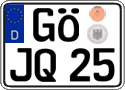 German license plate, Regular plates