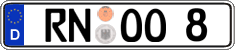 German license plate, Regular plates