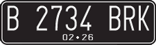 License plate of Indonesia, Regular plates