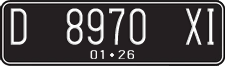 License plate of Indonesia, Regular plates