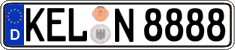 German license plate, Regular plates