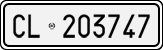 License plate of Italy, Cars (1927 year series)