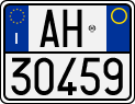 License plate of Italy, Motorcycles (1994 year series)