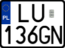 License plates of Poland, Regular car plates